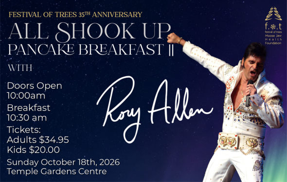 More Info for FESTIVAL OF TREES - ALL SHOOK UP PANCAKES BREAKFAST 2 FT. RORY ALLEN